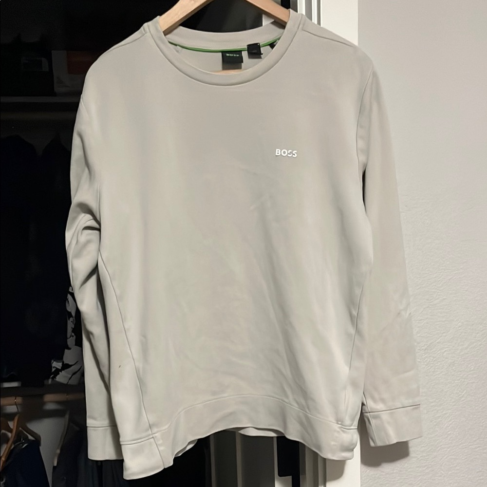 Boss Classic cream Crewneck Sweatshirt